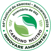 Selo 44º Festival do Abacaxi — Barcarena 2026 — Inventário de GEE — Carbono Neutro — INNOVARE AMBIENTAL