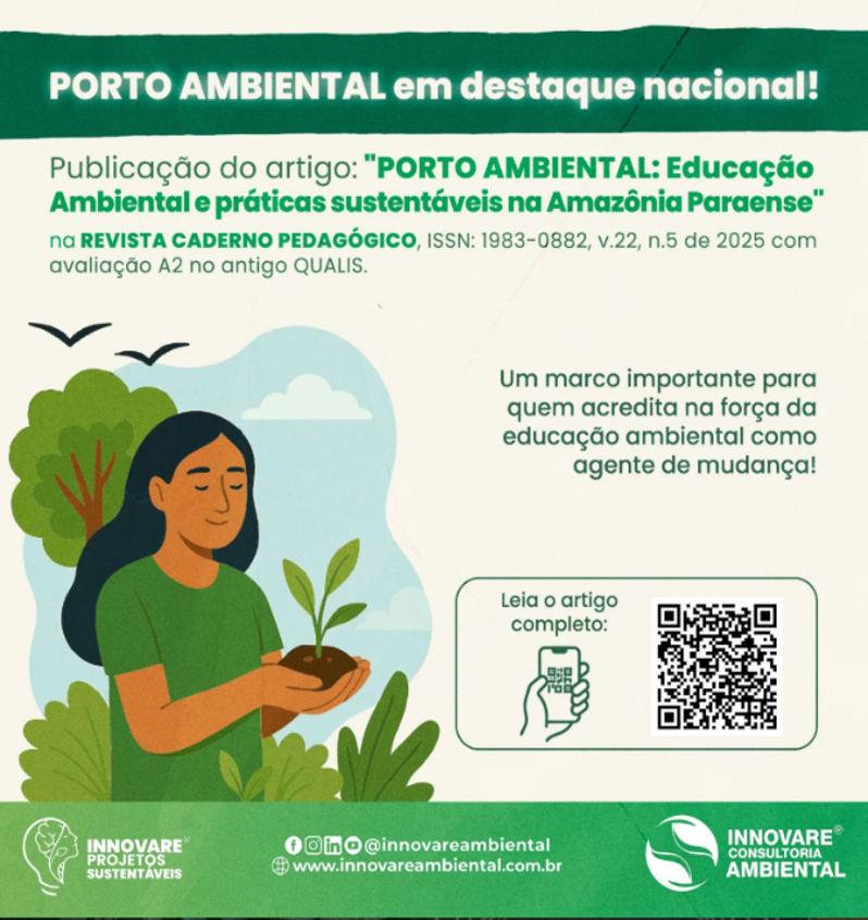 Capa da publicação: PORTO AMBIENTAL: Educação Ambiental e práticas sustentáveis na Amazônia Paraense
