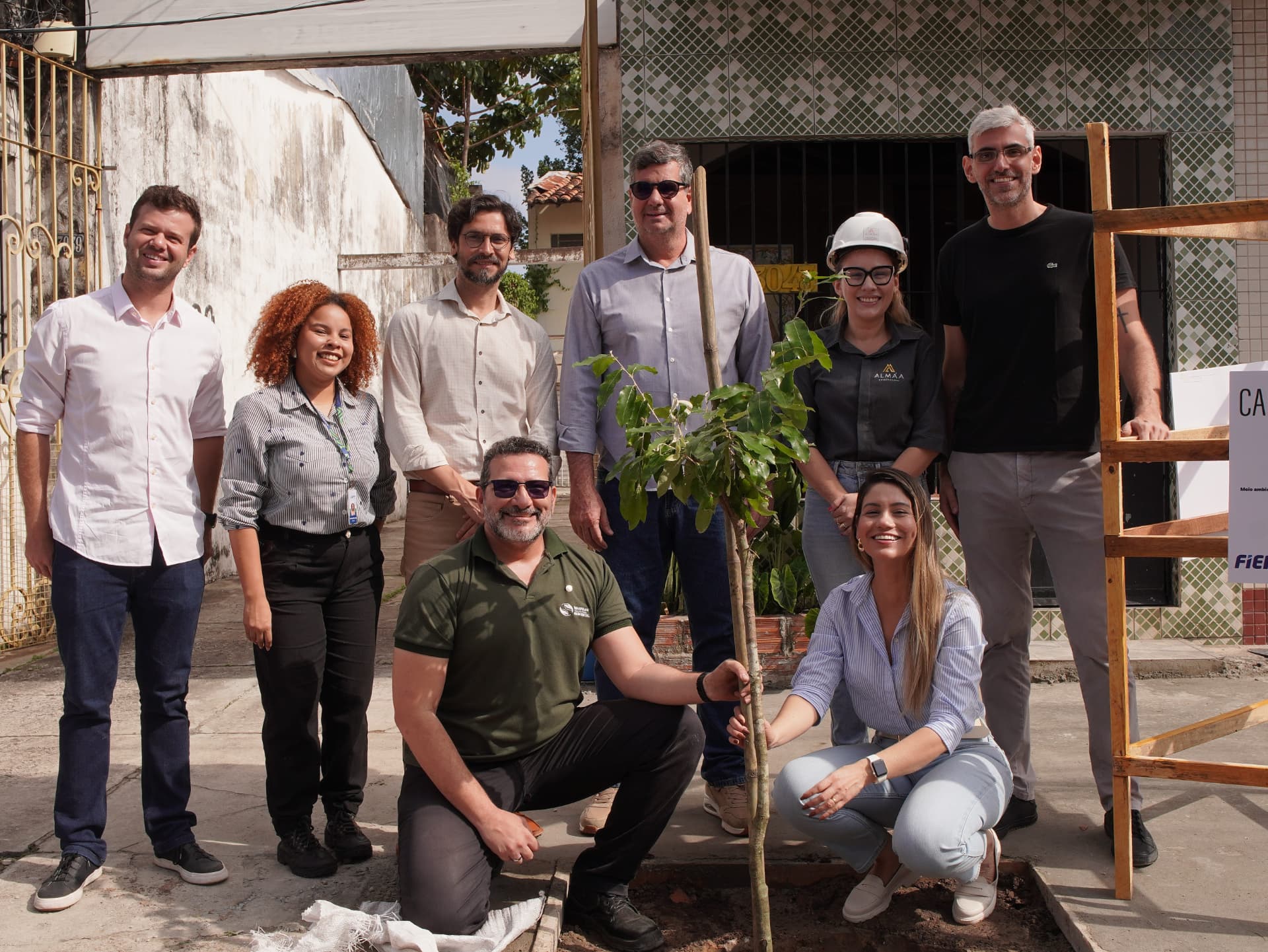 Projeto Canteiro Verde - plantio de mudas em canteiros de obras em Belém
